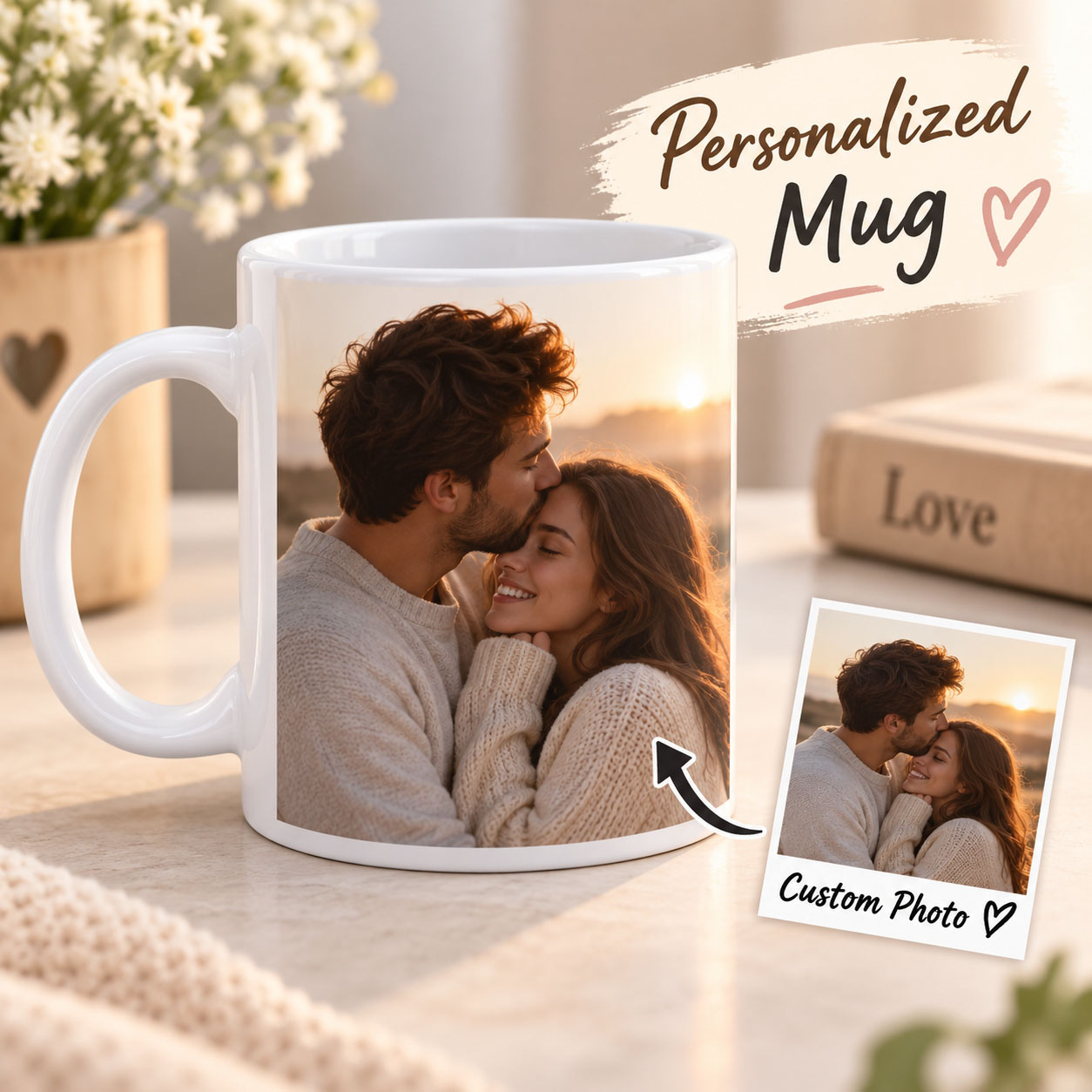 Coffee Tea Images - Caneca personalizada com foto, nome, texto