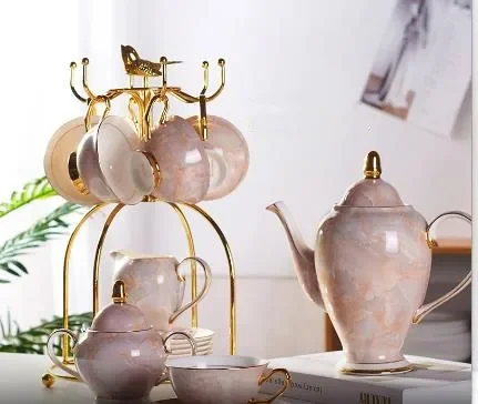 Coffee Tea Sugar - Conjunto de café em porcelana de