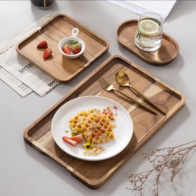 Coffee Tea And Sugar Set - Bandeja de Café em Madeira de