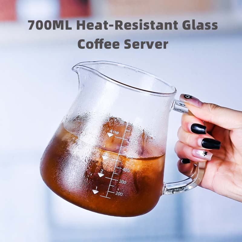 Xbloom Coffee Tea - Novo alto borosilicato 700ml vidro despeje