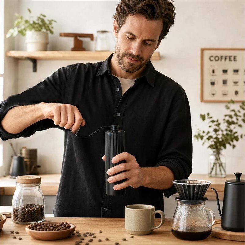 Moedor de Café Manual B23B, Mo - Burr Hand Grinder avaliação e preço