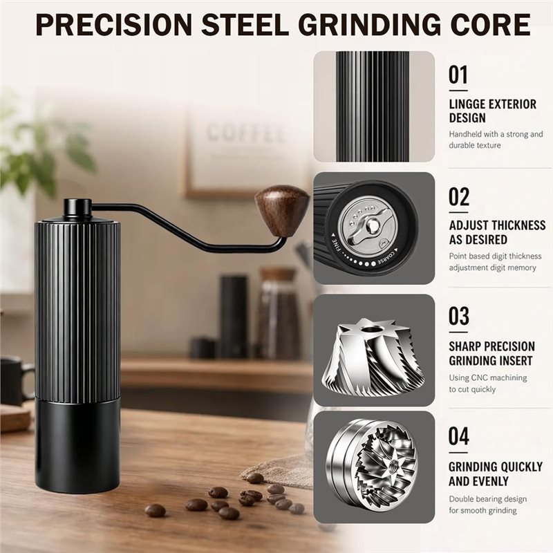 Moedor de Café Manual B23B, Mo - Burr Hand Grinder avaliação e preço