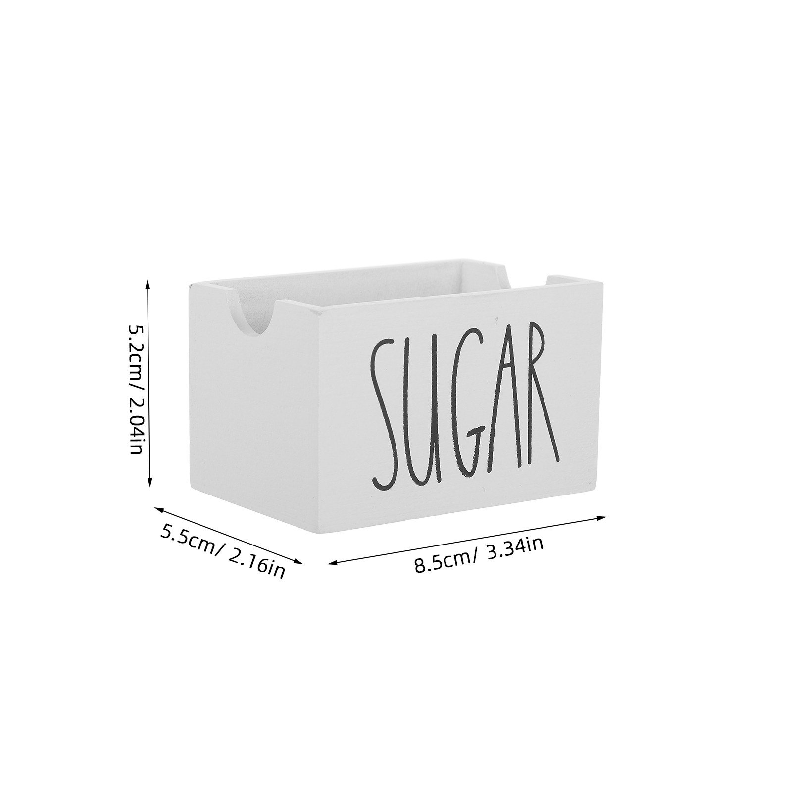 Suporte de madeira para pacote - Coffee Tea Sugar avaliação e preço